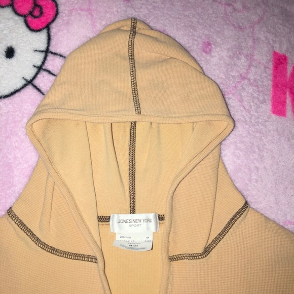 y2k boho grunge waffle knit hoodie - Picture 6 of 10